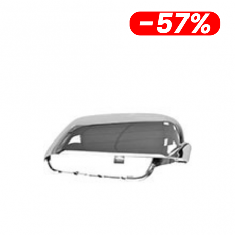 Capa do espelho retrovisor externo - c/ furo - Direito - Cromado - VW Golf após 08