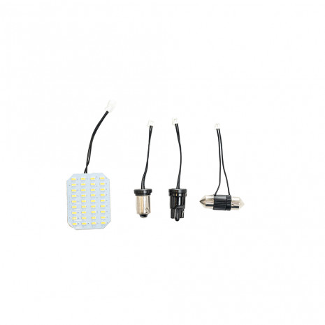 Lâmpada Led miniatura: 3014 36-SMD com 3 sockets 3.5W 12/24V - 250LM - Branco - Set - Uso Geral