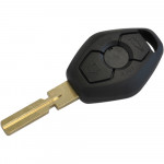 Chave s/segredo com alojamento p/transponder 2 botões (Oca) - BMW X5 99 à 06