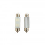 Lâmpada Led Miniatura: T10×39 4-SMD 5730 AC12V 9W 85LM - Branco - 2 Peças - Uso Geral